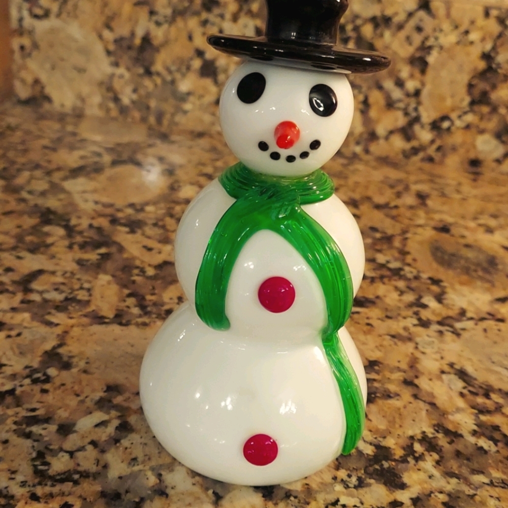 Blown Glass Snowman ⛄